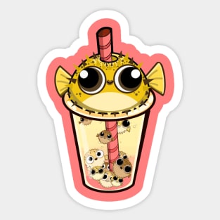 Blowba Tea (Blowfish Boba) Sticker